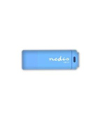 Nedis FDRIU232BU - Flash disk USB 2.0 | 32 GB | Čtení 12 MB/s / zápis 3 MB/s | Modrá