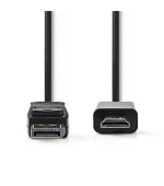 Nedis CCGB37100BK20 - DisplayPort – HDMI Kabel | DisplayPort Zástrčka - HDMI Konektor | 2 m | Černá barva