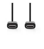 Nedis CCGB60700BK10 - USB 2.0 kabel | Typ-C Zástrčka - Typ-C Zástrčka | 1 m | Černá barva