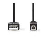 Nedis CCGB60100BK30 - USB 2.0 kabel | A Zástrčka - B Zástrčka | 3 m | Černá barva