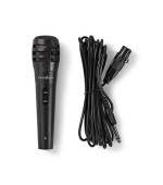 Nedis MPWD15BK - Kabelový Mikrofon | Citlivost: -72 dB +/- 3 dB | 80 Hz – 12 kHz | 5 m