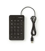 Nedis KBNM100BK - Kabelová Numerická Klávesnice  |  USB   |  Černá barva