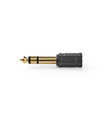 Nedis CAGP23930BKG - Stereofonní audioadaptér | 6,35mm Zástrčka – 3,5mm Zásuvka | 10 kusů | Černá barva