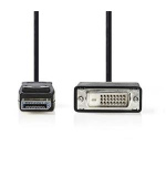 Nedis CCGB37200BK20 - DisplayPort – DVI Kabel | DisplayPort 1.1 Zástrčka - DVI-D 24+1-Pin Zástrčka | 2 m | Černá