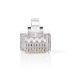 Nedis CCGB89306ME - Síťový Konektor CAT6 | RJ45 (8P8C) Zástrčka - 10 kusů | Kov