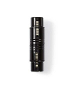 Nedis COTP15920BK - XLR Spojka | XLR 3pinová Zásuvka – XLR 3pinová Zásuvka | Černá barva