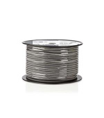 Nedis COTR15030GY100 - Pružný Kabel k Reproduktoru | 2x 1,5 mm2 | 100 m | Cívka | Šedá barva