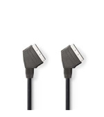Nedis CVGB31000BK20 - Kabel SCART | SCART Zástrčka - SCART Zástrčka | 2 m | Černá barva