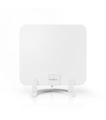 Nedis ANIR2502BK700 - Pokojová HDTV Anténa | 0–25 km | Zesílení 30 dB | FM/VHF/UHF | Bílá