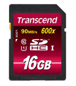 Transcend 16GB SDHC (Class 10) UHS-I 600x (Ultimate) MLC paměťová karta