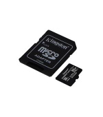 KINGSTON 32GB microSDHC CANVAS Plus Memory Card 100MB read - UHS-I class 10 Gen 3