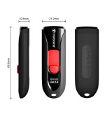 Transcend 16GB JetFlash 590, USB 2.0 flash disk, černo/červený