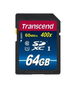 Transcend 64GB SDXC (Class10) UHS-I 400X (Premium) paměťová karta