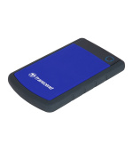 TRANSCEND 1TB StoreJet 25H3B SLIM, 2.5”, USB 3.0 (3.1 Gen 1) Externí Anti-Shock disk, tenký profil, černo/modrý