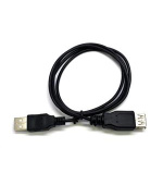 C-TECH Kabel USB A-A 3m 2.0 prodlužovací, černý