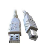 C-TECH Kabel USB A-B 3m 2.0, černý