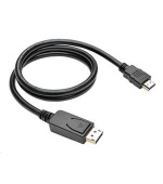 C-TECH Kabel DisplayPort/HDMI, 3m, černý