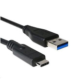 C-TECH Kabel USB 3.0 AM na Type-C kabel (AM/CM), 2m, černý