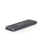 Gembird Externí box pro M.2 disky, USB 3.0, hliník, černý