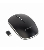 Gembird Myš MUSW-4BSC-01, černá, bezdrátová, USB Type-C receiver