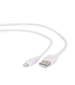GEMBIRD CABLEXPERT Kabel USB 2.0 Lightning (IP5 a vyšší) nabíjecí a synchronizační kabel, 2m, bílý