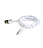 GEMBIRD CABLEXPERT Kabel USB 2.0 Lightning (IP5 a vyšší) nabíjecí a synchronizační kabel, opletený, 1,8m, stříbrný, blister
