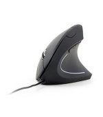 Gembird Myš MUS-ERGO-01, ergonomická, černá, USB