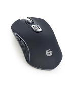 Gembird Myš MUSGW-6BL-01, herní, bezdrátová, RGB LED, 3200DPI, USB
