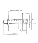 GEMBIRD Držák TV WM-70T-02, 37"-70" (40kg), náklopný