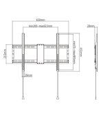 GEMBIRD Držák TV WM-80F-01, 37"-80" (70kg)