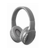 Gembird Sluchátka BTHS-01, mikrofon, Bluetooth, stříbrná