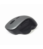 Gembird Myš MUSW-6B-02, bezdrátová, USB nano receiver, černo-stříbrná