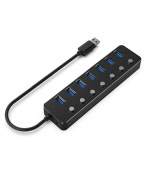 Gembird USB hub 7-port USB 3.1 (Gen 1) hub s vypínači