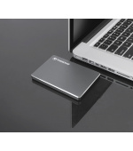 TRANSCEND 2TB StoreJet 25C3N, 2.5", USB 3.0 (3.1 Gen 1) Stylový externí hard disk, ultra-tenký, ocelově šedý