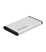 Transcend StoreJet 25S3 externí rámeček pro 2.5" HDD/SSD, SATA III, USB 3.0, celohliníkový, stříbrný