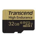 Transcend 32GB microSDHC UHS-I U1 (Class 10) High Endurance MLC průmyslová paměťová karta (s adaptérem), 95MB/s R,25MB/W
