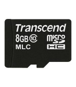 Transcend 8GB microSDHC (Class 10) MLC průmyslová paměťová karta (bez adaptéru), 20MB/s R, 16MB/s W
