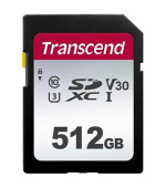 Transcend 512GB SDXC 300S (Class 10) UHS-I U3 V30 paměťová karta, 100 MB/s R, 85 MB/s W