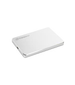 TRANSCEND 2TB StoreJet 25C3S, 2.5", USB-C (3.1 Gen 1) Stylový externí hard disk, ultra-tenký, stříbrný