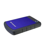 TRANSCEND 4TB StoreJet 25H3B, 2.5”, USB 3.0 (3.1 Gen 1) Externí Anti-Shock disk, tenký profil, černo/modrý
