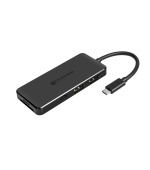 Transcend HUB5C, USB-C (3.1 Gen 2) 6-in-1 Hub, 2 x USB-C/2x USB 3.1 Gen 1/SD/microSD, černý