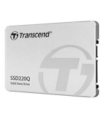 TRANSCEND SSD220Q 1TB SSD disk 2.5'' SATA III 6Gb/s, QLC, Aluminium casing, 550MB/s R, 500MB/s W, stříbrný