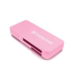Transcend RDF5 USB 3.0 čtečka paměťových karet SDHC (UHS-I)/SDXC (UHS-I)/microSDHC (UHS-I)/microSDXC (UHS-I), růžová