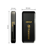 Transcend RDF5 USB 3.0 čtečka paměťových karet SDHC (UHS-I)/SDXC (UHS-I)/microSDHC (UHS-I)/microSDXC (UHS-I), černá