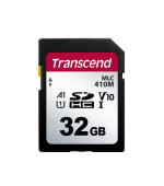 Transcend 32GB SDHC410M UHS-I U1 (Class 10) V10 A1 3K P/E MLC průmyslová paměťová karta (bez adaptéru), 95MB/s R, 12MB/s