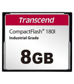 Transcend 8GB INDUSTRIAL TEMP CF180I CF CARD, (MLC) paměťová karta (SLC mode), 85MB/s R, 70MB/s W