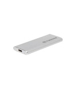 Transcend ESD260C 1TB USB 3.1 Gen2 (USB-C) Externí SSD disk (3D TLC), 520MB/R, 460MB/W, kompaktní rozměry, stříbrný