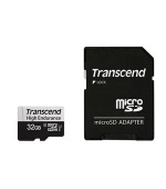 Transcend 32GB microSDXC 350V UHS-I U1 (Class 10) High Endurance paměťová karta, 95MB/s R, 40MB/s W