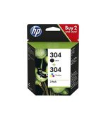 HP Ink Cartridge 304/Black/Tricolor/120/100 stran/2-Pack