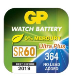 GP 364F (SR60, SR621, V364) (SR60, 6.8 x 2.15 mm)